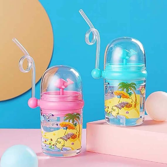 Children Whale Spray Cup Sippy Bottle Cartoon Baby With Sippy Kettle