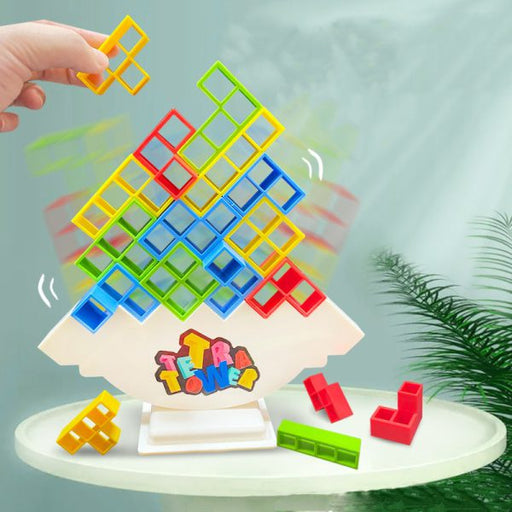 Russian Building Blocks 18 Pcs Tetra Tower Game Stacking Toys